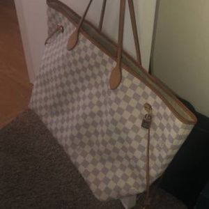 AUTHENTIC Louis Vuitton Neverfull Gm Damier Azur